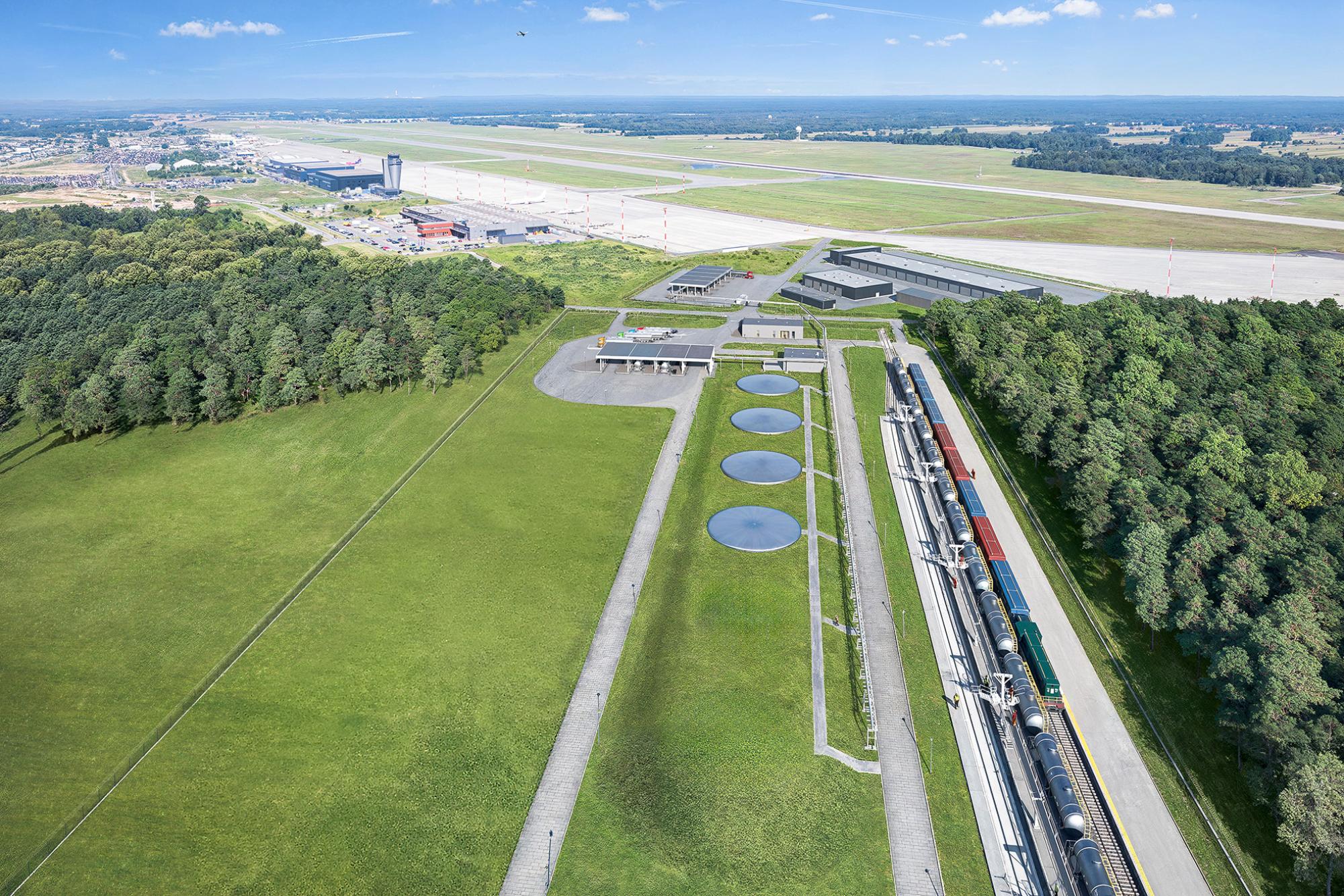 Construction of Multimodal Goods and Fuel Delivery Hub with Railway Siding Connection / Katowice Airport Investment Program 2024–2028