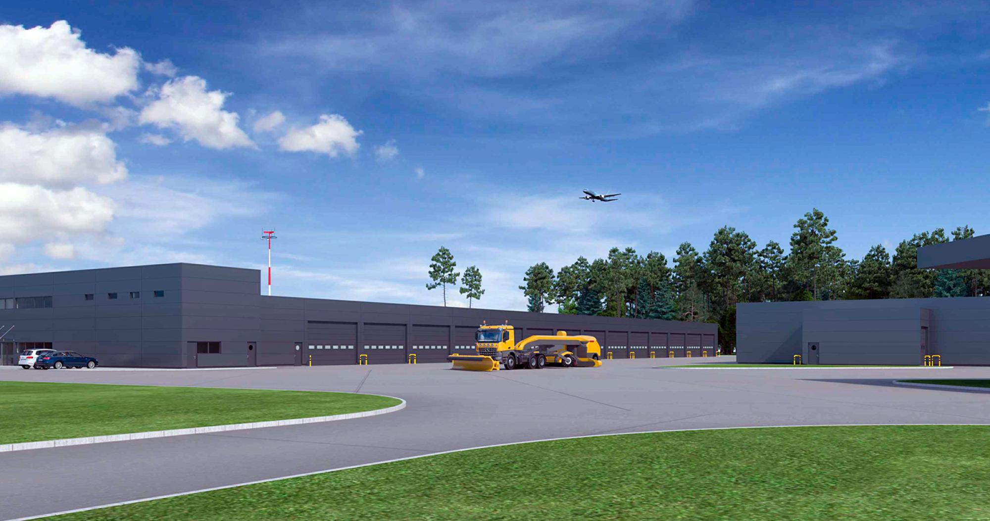 New facility for airport's transportation and operations department / Katowice Airport Investment Program 2024–2028