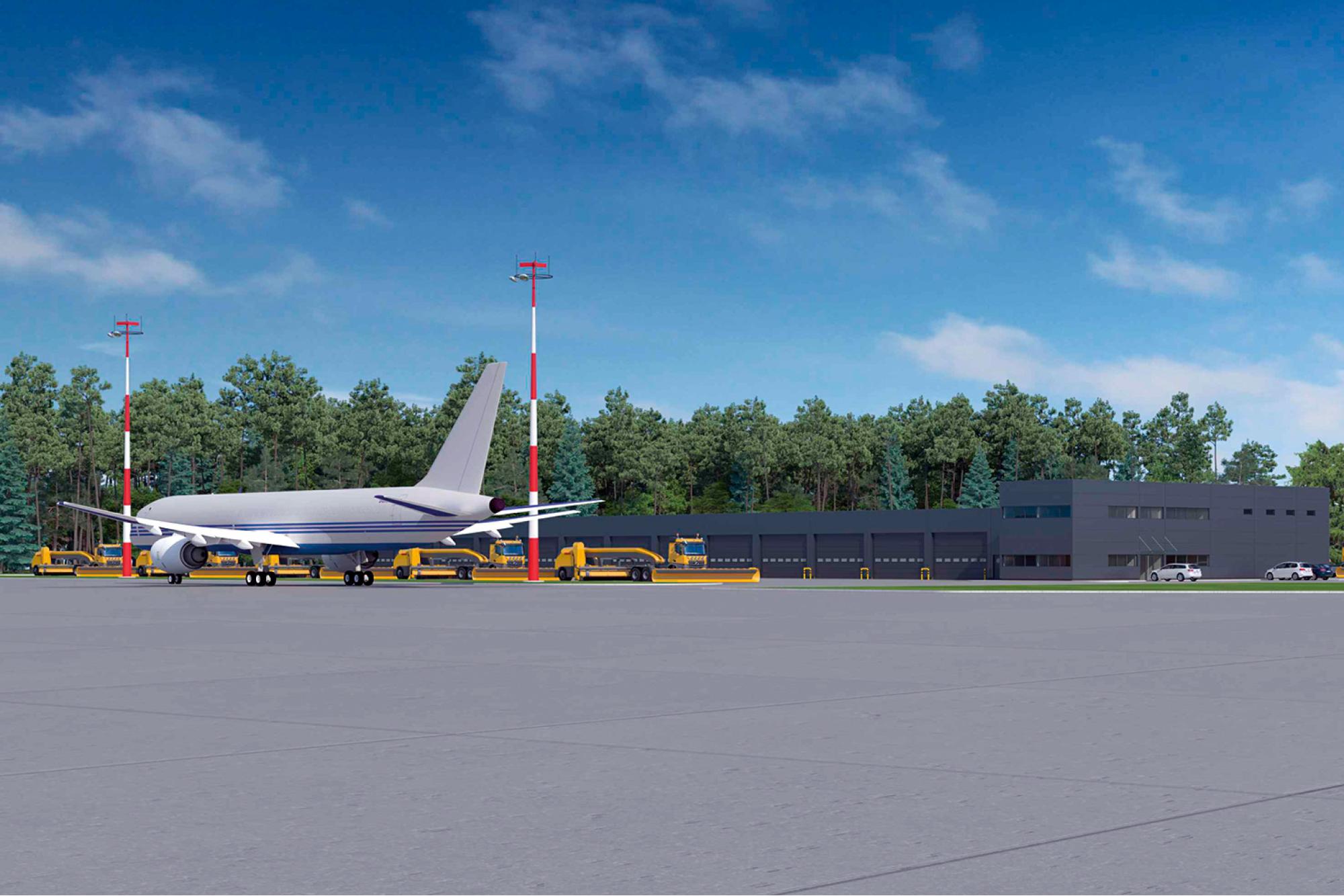 New facility for airport's transportation and operations department / Katowice Airport Investment Program 2024–2028