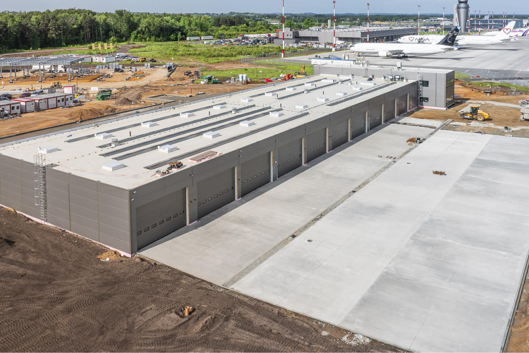 May 2025 - Construction of new facility for airport's transportation and operations department / Katowice Airport Investment Program 2024–2032