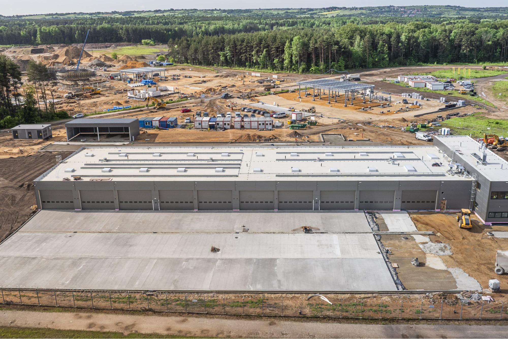 May 2025 - Construction of new facility for airport's transportation and operations department / Katowice Airport Investment Program 2024–2032