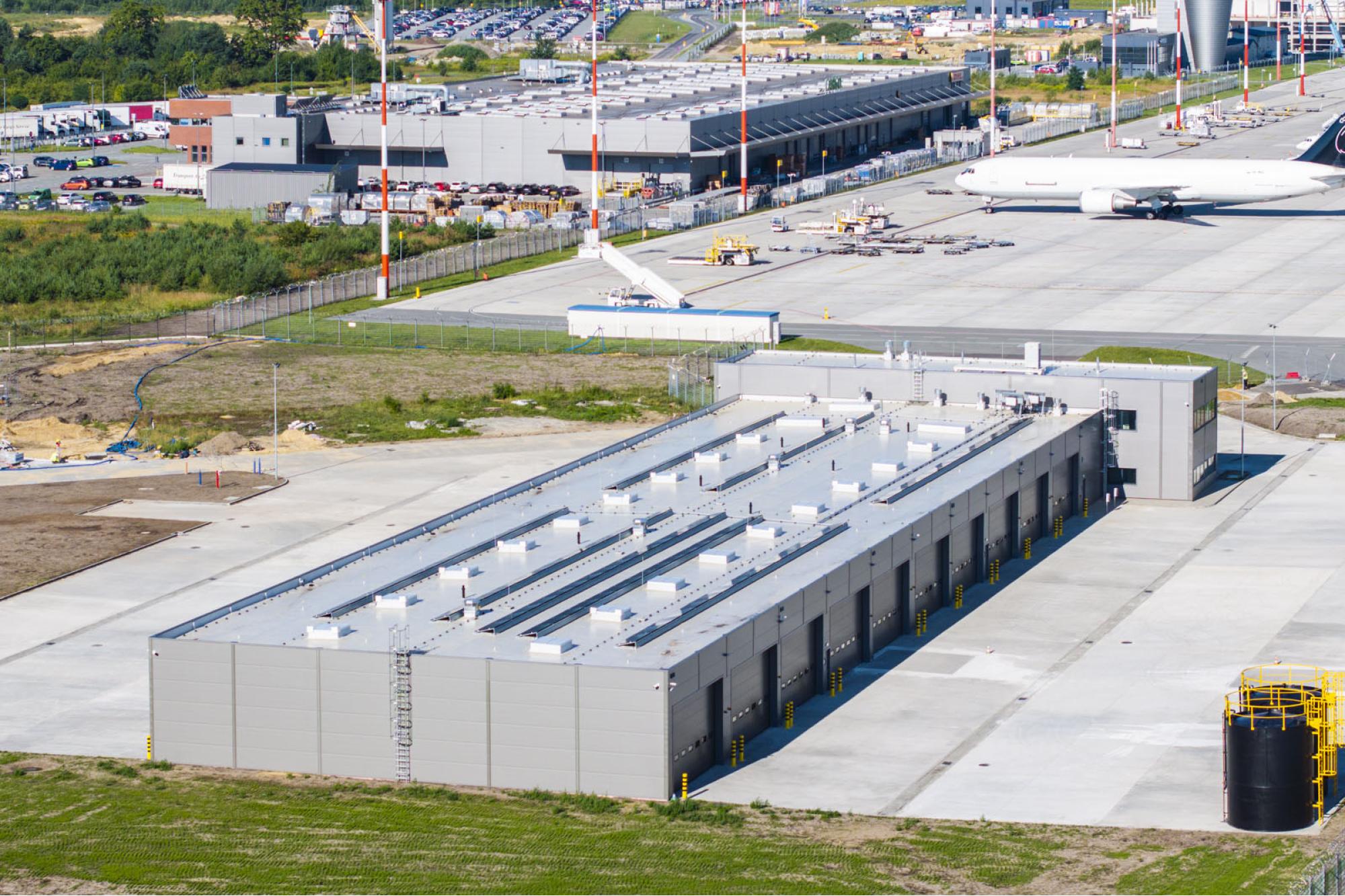 July 2025 - Construction of new facility for airport's transportation and operations department / Katowice Airport Investment Program 2024–2032