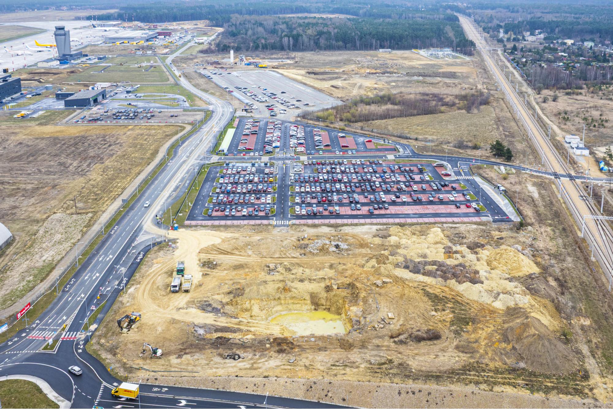 Marzec 2025 - Parking P4 (Etap II) / Program inwestycyjny Katowice Airport 2024–2032