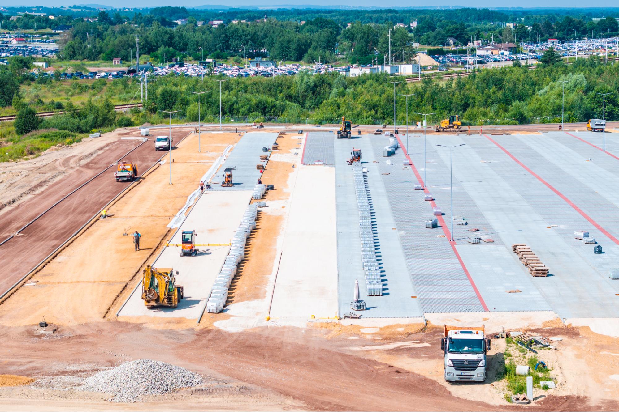 June 2026 - construction of Car Park P5 (Stage II) / Katowice Airport Investment Program 2024–2032